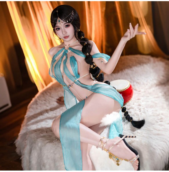 FEE ET MOI - Exotic Belly Dancer Outfit (Green) FEE ET MOI - Exotic Belly Dancer Outfit (Green)